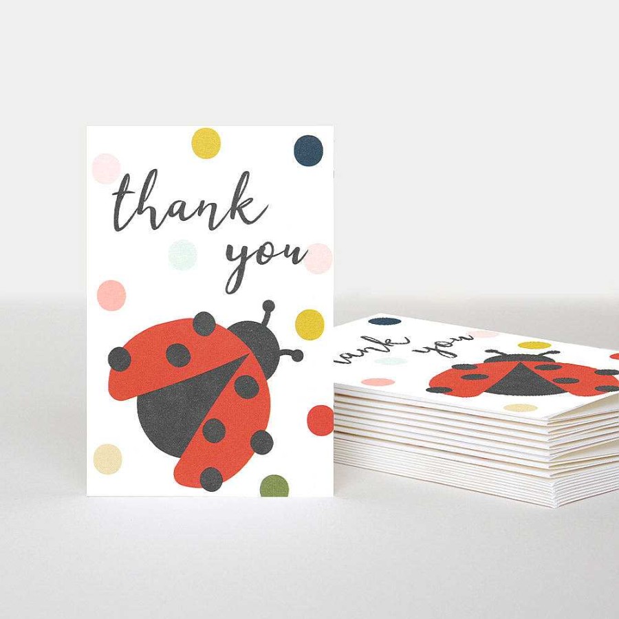 Cards S Wrap Caroline Gardner Packs Of Cards | Ladybird Spotty Thank You Notecards Pack Of 10